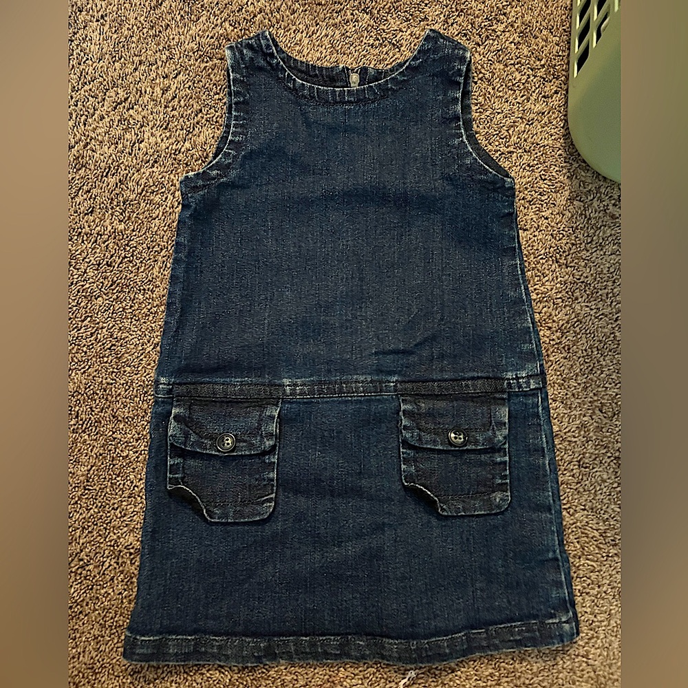 Dolce & Gabbana Girls Denim Jumper Dress